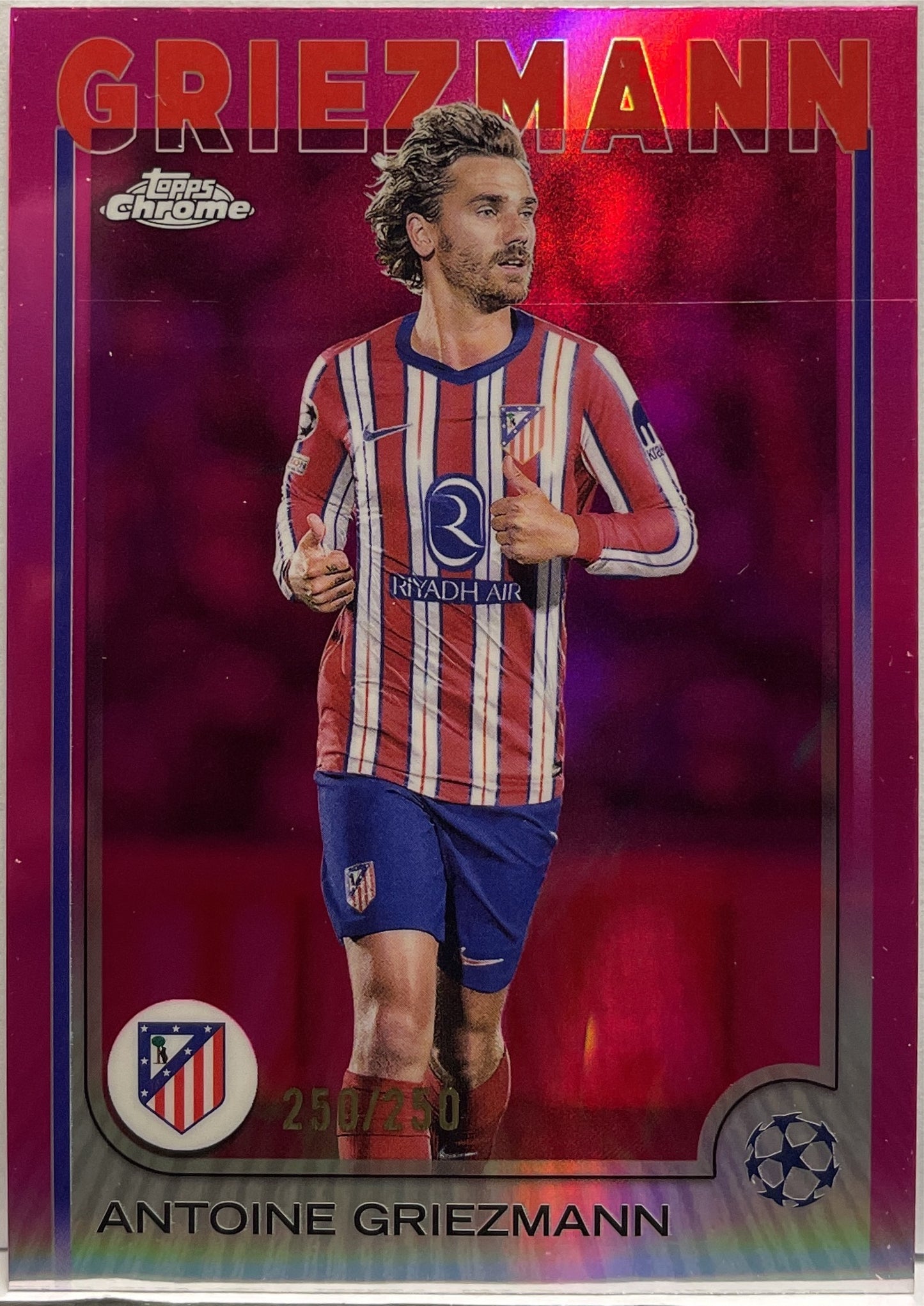 Antoine Griezmann 250/250 Pink Topps Chrome UCC 2024/25