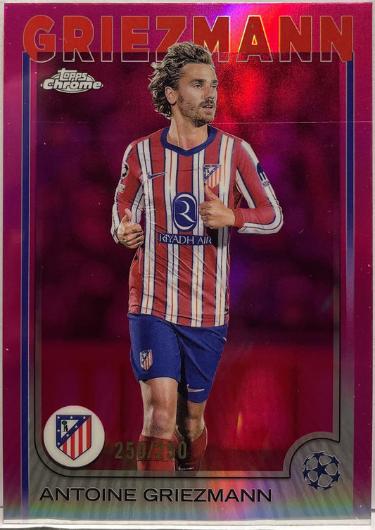 Antoine Griezmann 250/250 Pink Topps Chrome UCC 2024/25