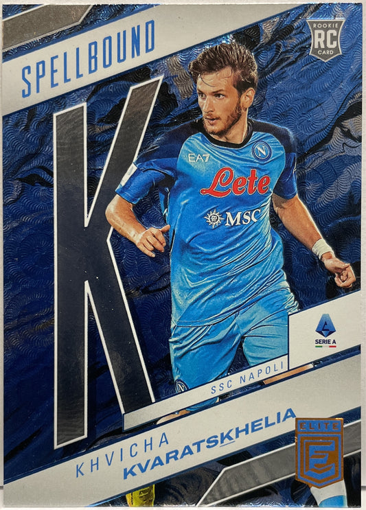 Khvicha Kvaratskhelia Rookie Spellbound Panini Donruss Elite Serie A 2022/23