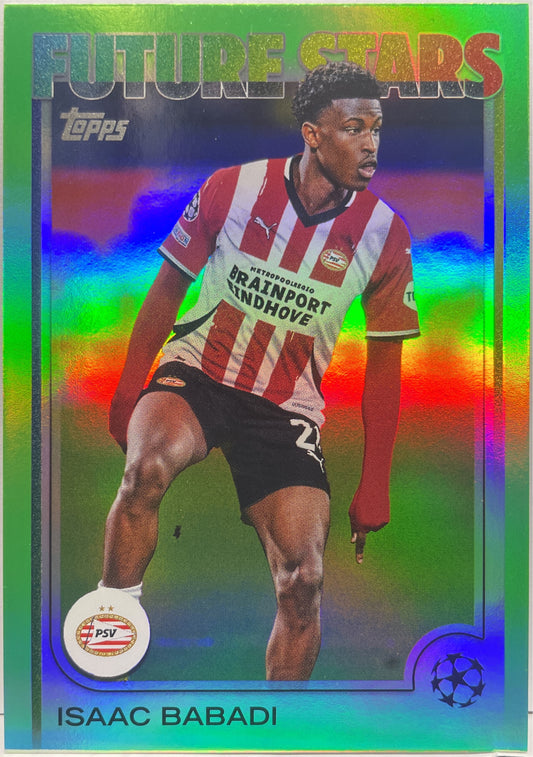 Isaac Babadi 143/199 Future Stars Green Topps UCC 2024/25