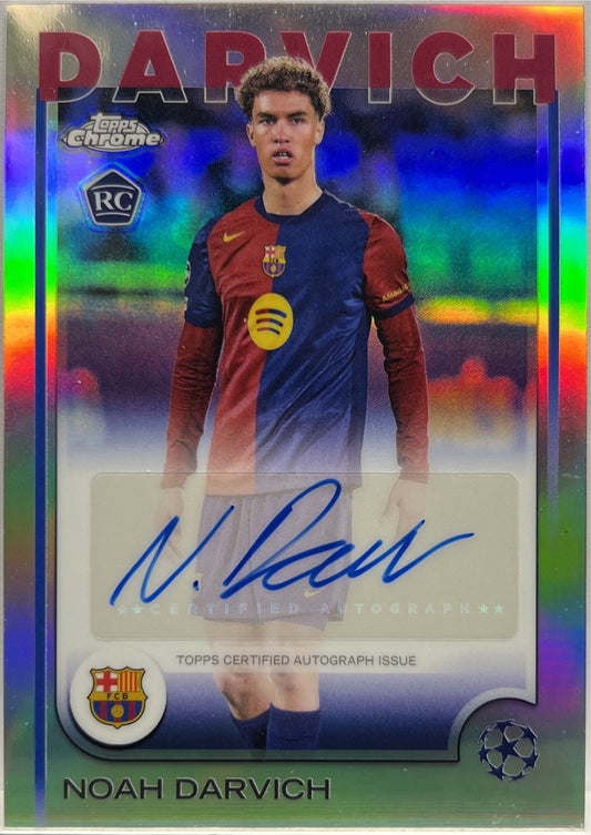 Noah Darvich Rookie Autograph Topps Chrome UCC 2024/25