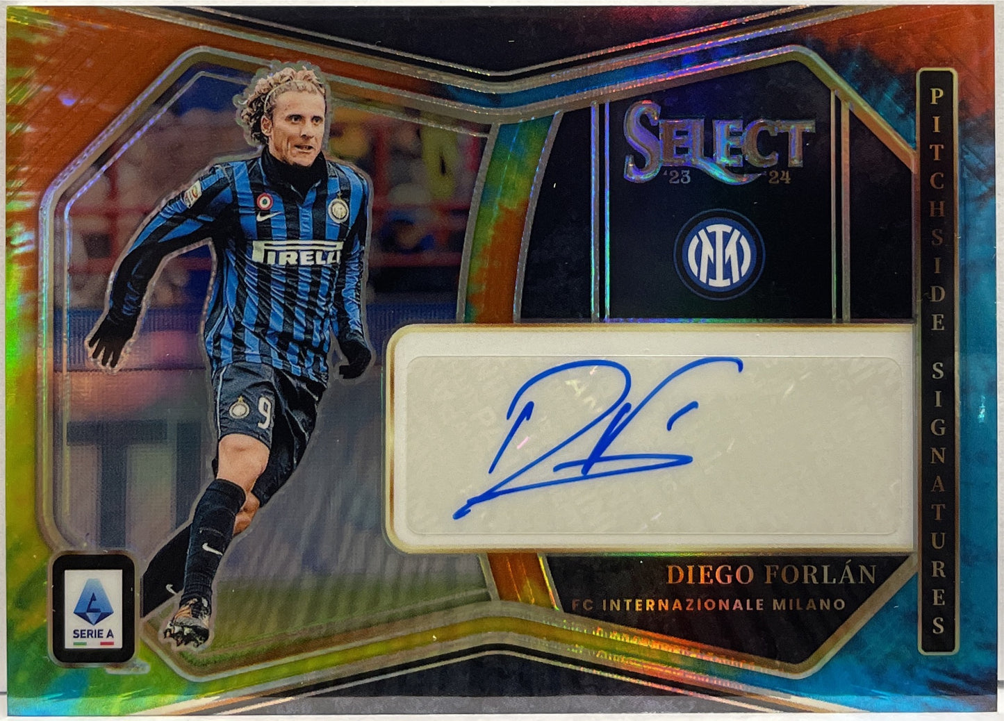 Diego Forlan 15/15 Autograph Pitchside Signatures Select Serie A 2023/24