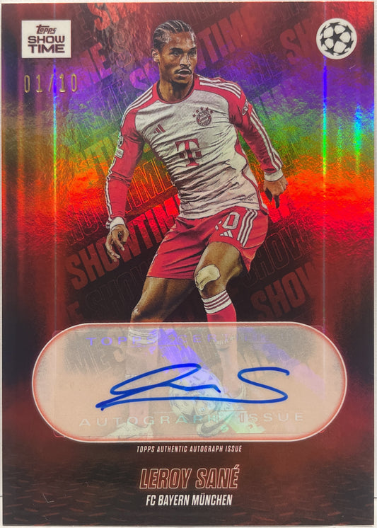 Leroy Sane 1/10 Autograph Topps Showtime 2023/24
