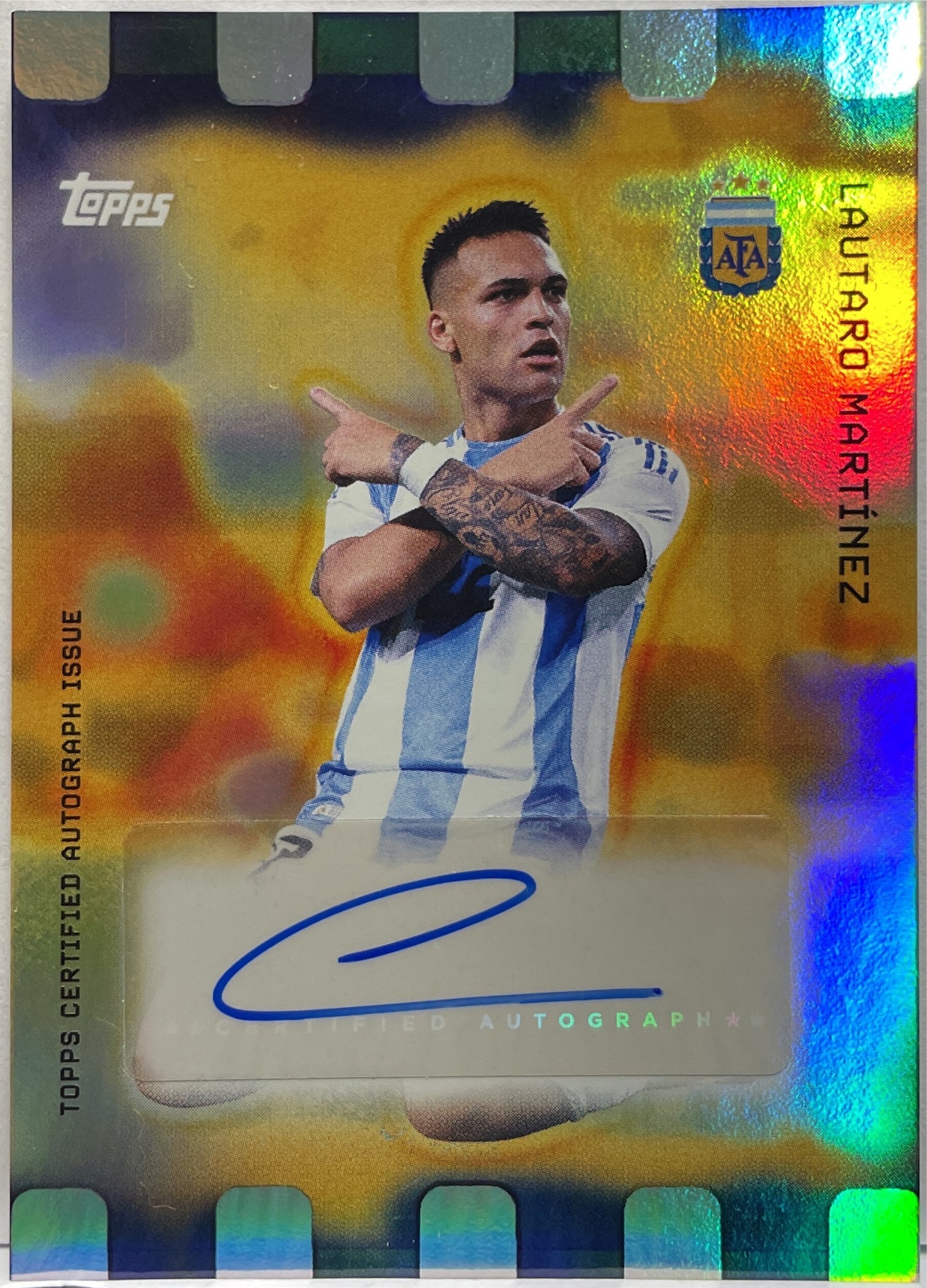 Lautaro Martinez Autograph Topps Focus Argentina 2025