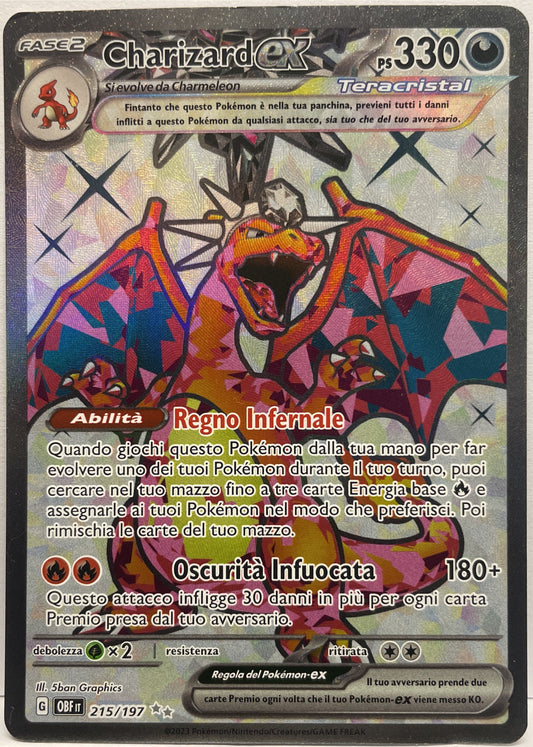 Charizard EX OBF IT 215/197 Pokemon 2023