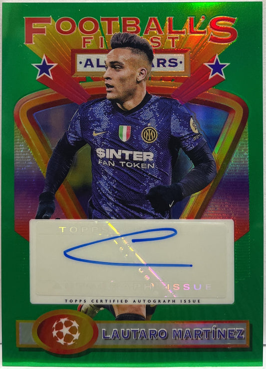 Lautaro Martinez 71/75 Autograph All Star Topps Finest Flashback 2021/22