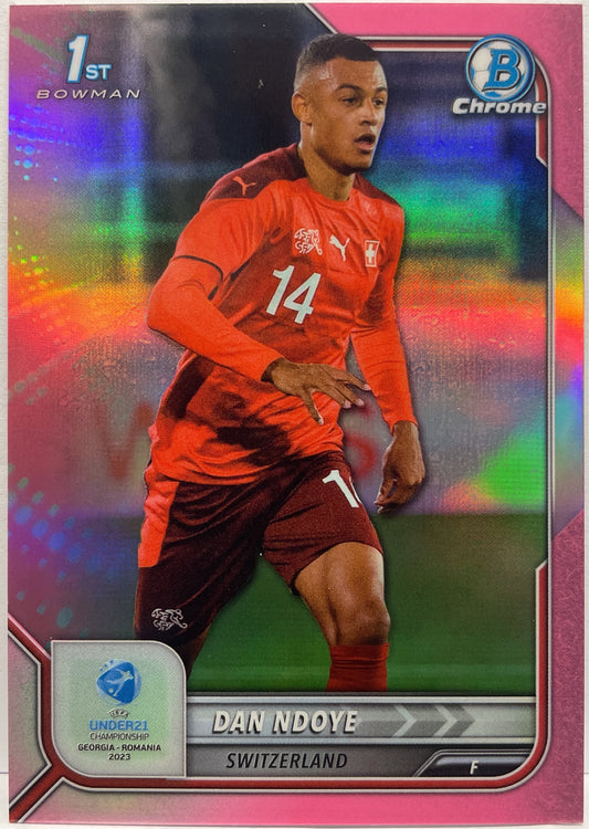 Dan Ndoye 116/150 1ST Bowman Pink Topps Uefa U21 2023