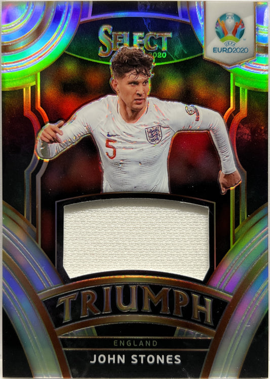 John Stones Player Worn Patch Triumph Select Uefa Euro 2020