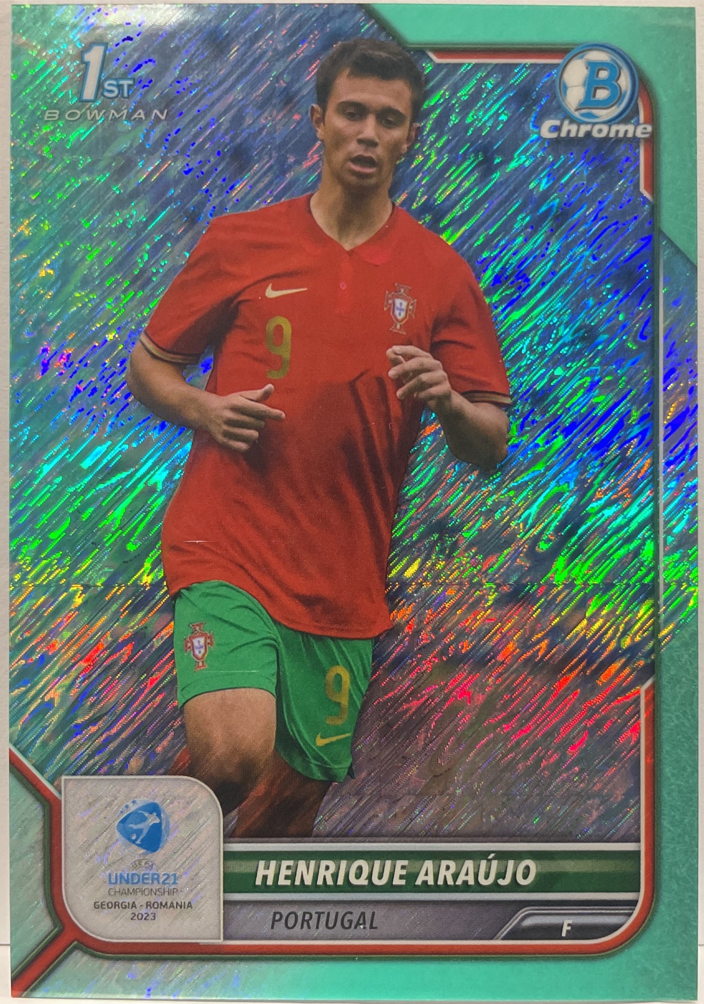 Henrique Araujo 86/125 1ST Bowman Topps Uefa U21 2023