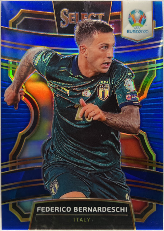 Federico Bernardeschi 56/225 Terrace Blue Prizm Select Uefa Euro 2020