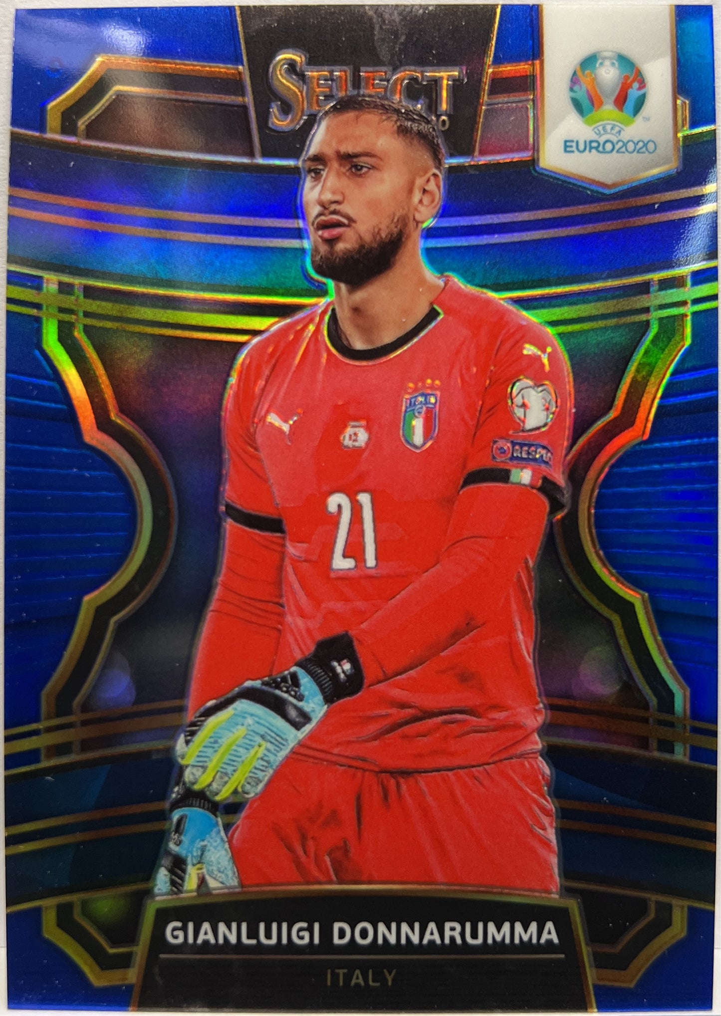 Gianluigi Donnarumma 52/225 Terrace Blue Prizm Select Uefa Euro 2020