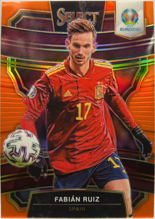 Fabian Ruiz 16/125 Terrace Orange Prizm Select Uefa Euro 2020