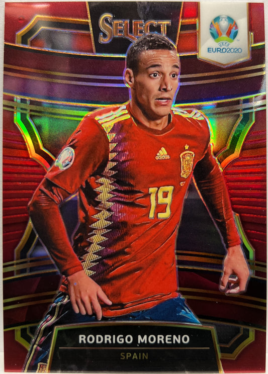 Rodrigo Moreno 100/165 Terrace Maroon Prizm Select Uefa Euro 2020