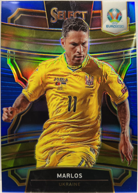 Marlos 122/225 Terrace Blue Prizm Select Uefa Euro 2020