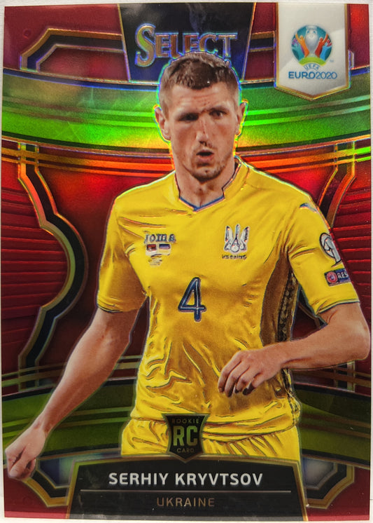 Serhiy Kryvtsov 121/165 Rookie Terrace Maroon Prizm Select Uefa Euro 2020