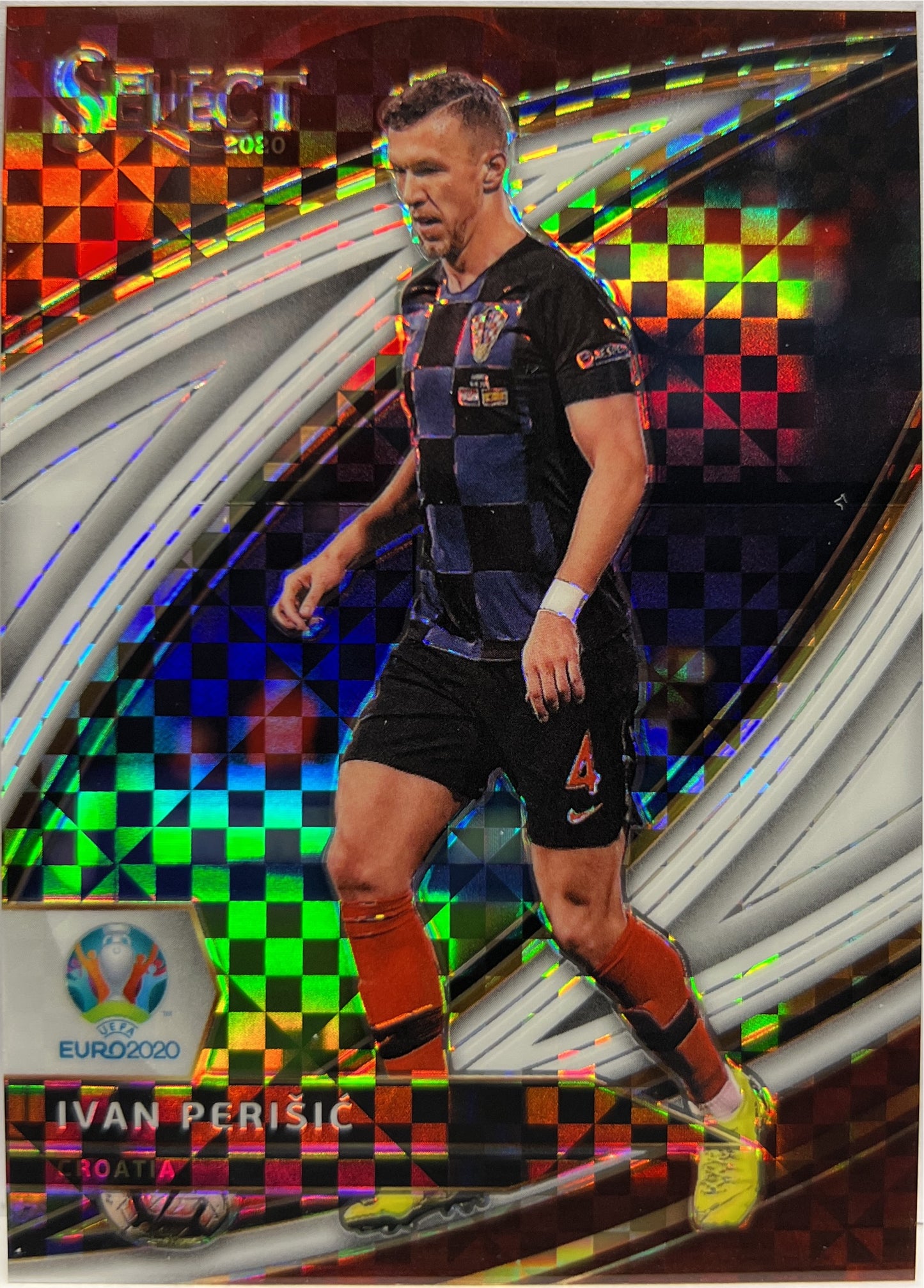 Ivan Perisic 59/60 Field Level White Prizm Select Uefa Euro 2020
