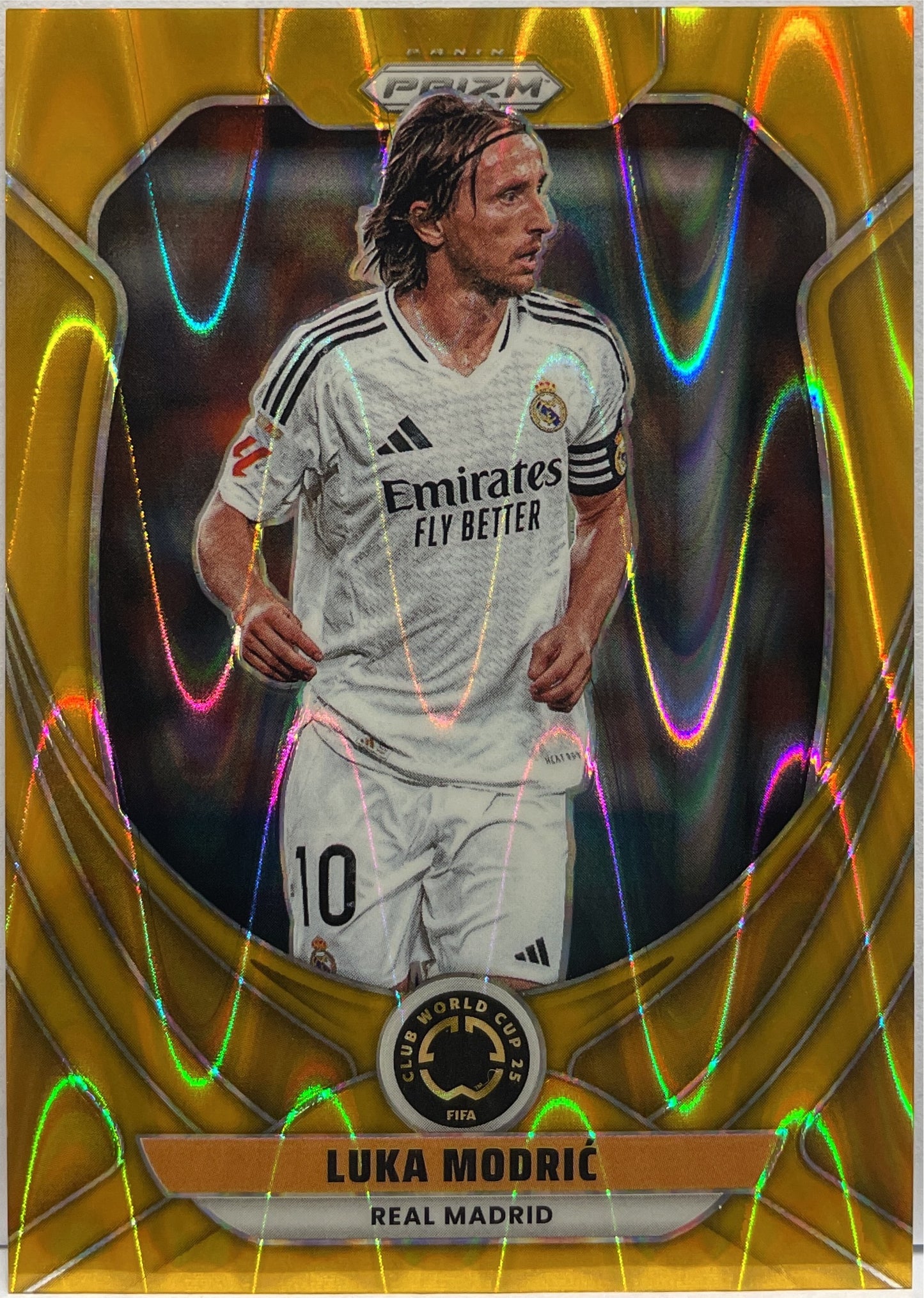 Luka Modric 7/10 Gold Seismic Panini Prizm Fifa Club World Cup 2025