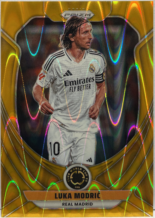 Luka Modric 7/10 Gold Seismic Panini Prizm Fifa Club World Cup 2025