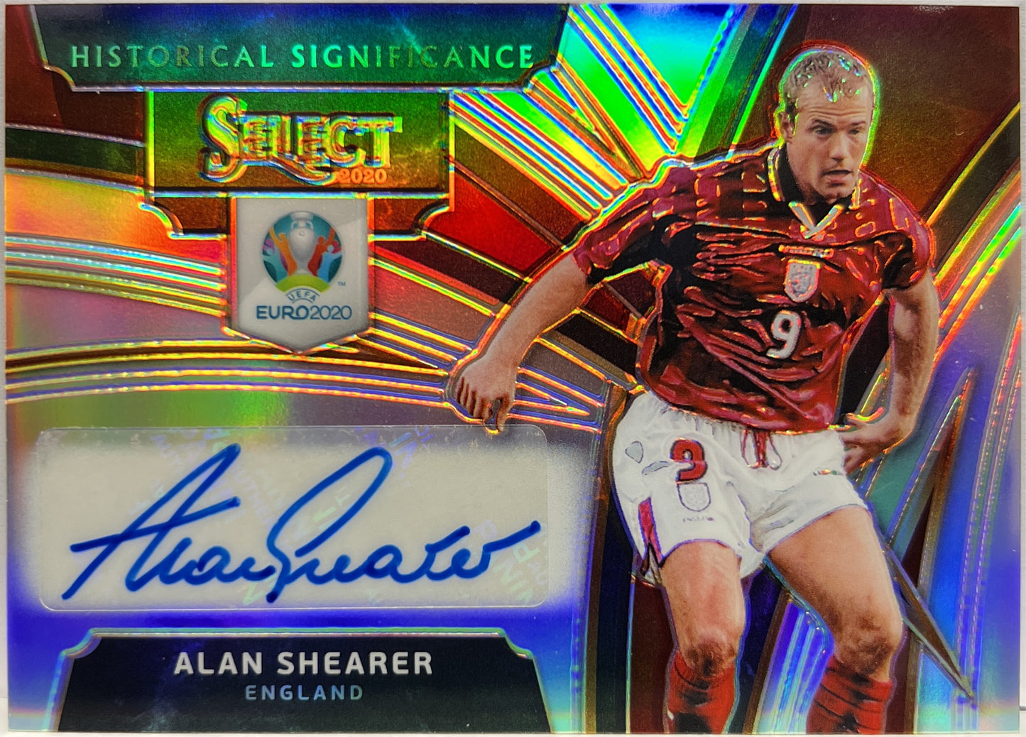 Alan Shearer Autograph Historical Significance Select Uefa Euro 2020