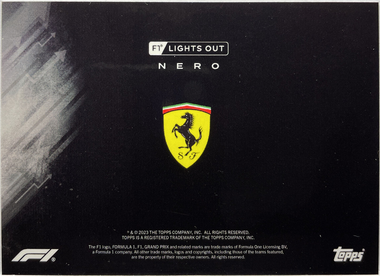 Mancolista-Black & White-Topps F1 Lights Out 2022