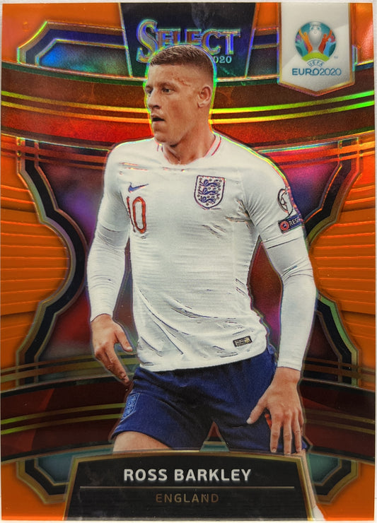 Ross Barkley 56/125 Terrace Orange Prizm Select Uefa Euro 2020
