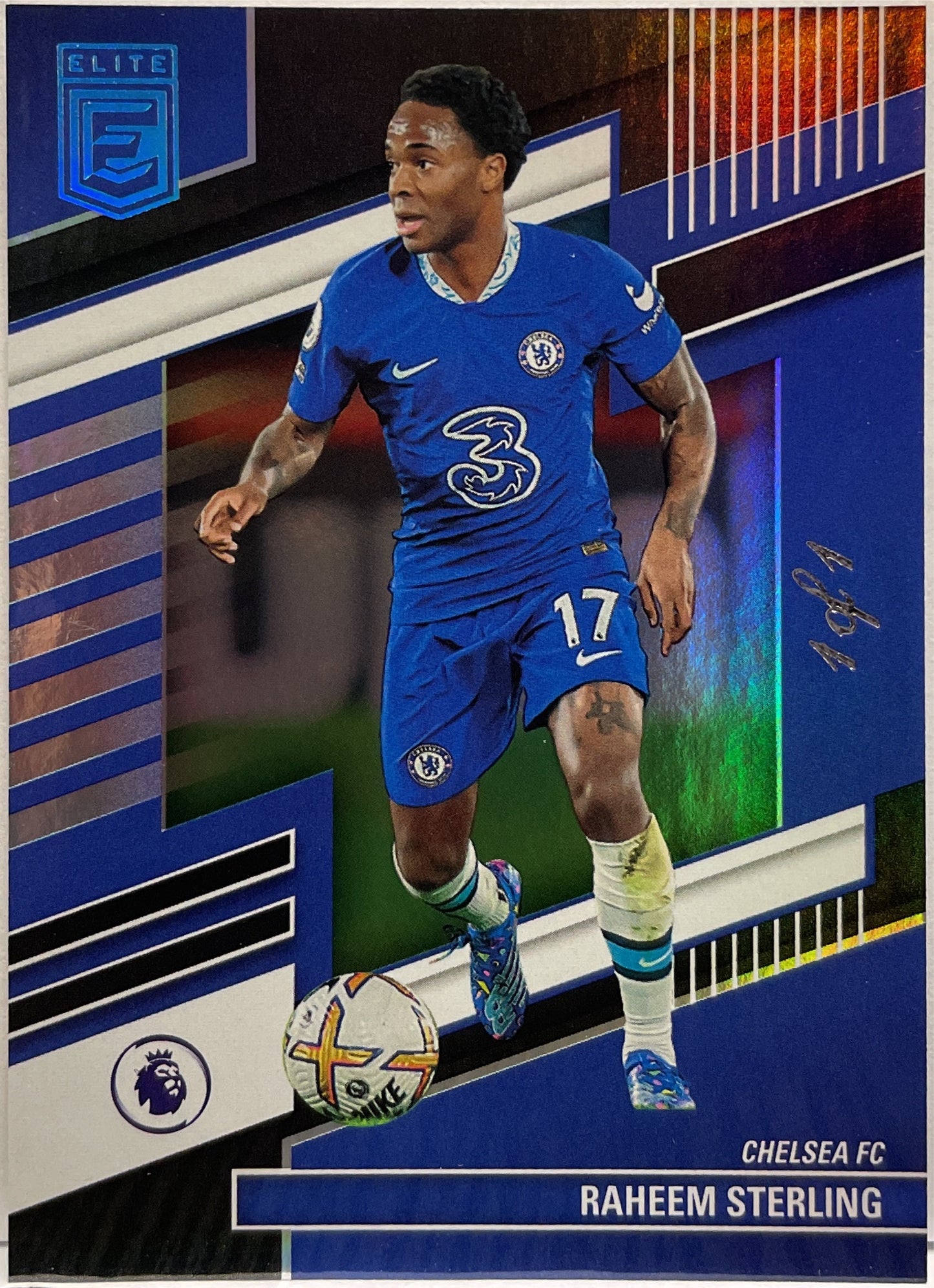 Raheem Sterling 1/1 One Of One Black Donruss Elite Premier League 2022/23