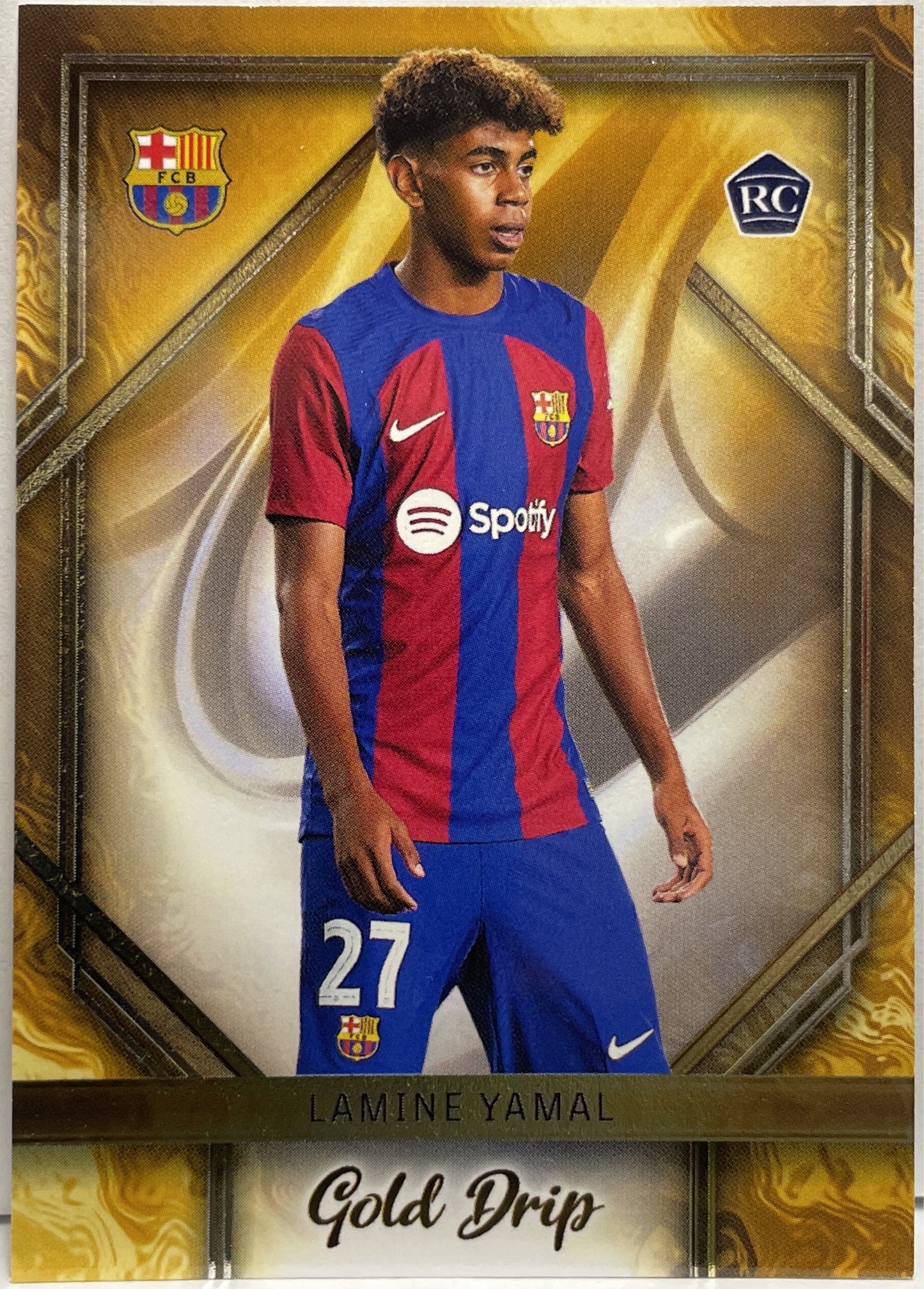 Lamine Yamal Rookie Gold Drip Topps FC Barcelona Team Set 2023/24