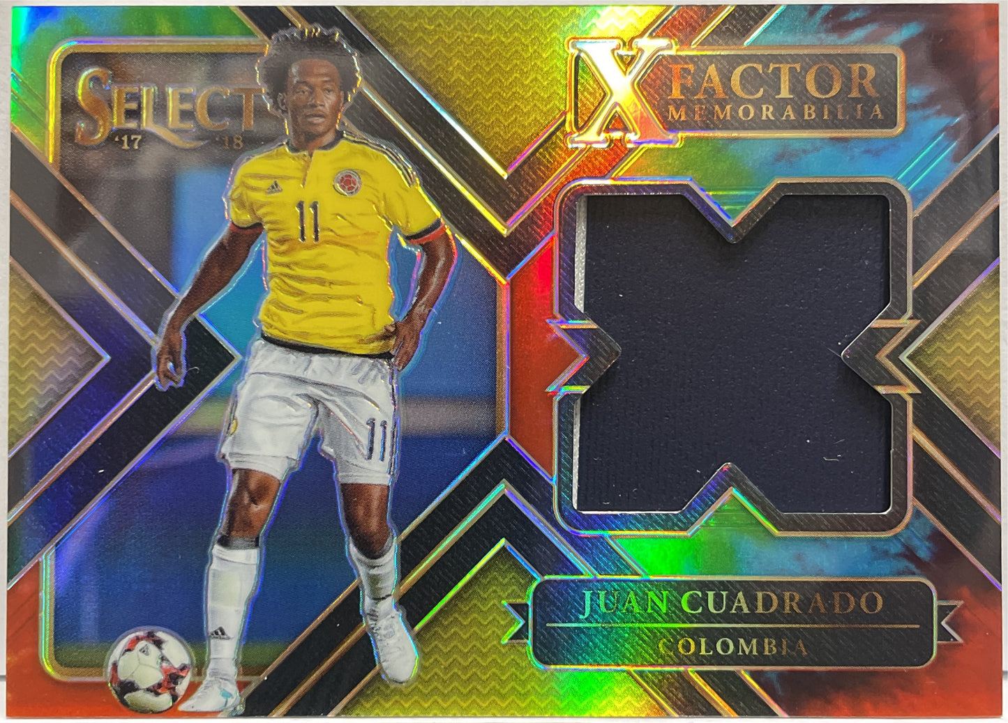 Juan Cuadrado 12/30 Patch Worn X Factor Memorabilia Panini Select Fifa 2017/18