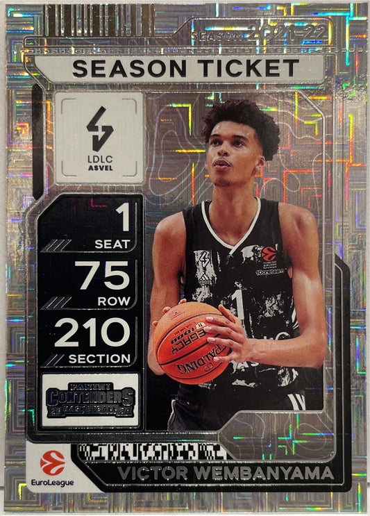 Victor Wembanyama Season Ticket Panini Contenders Basketball Euroleague 2025/26