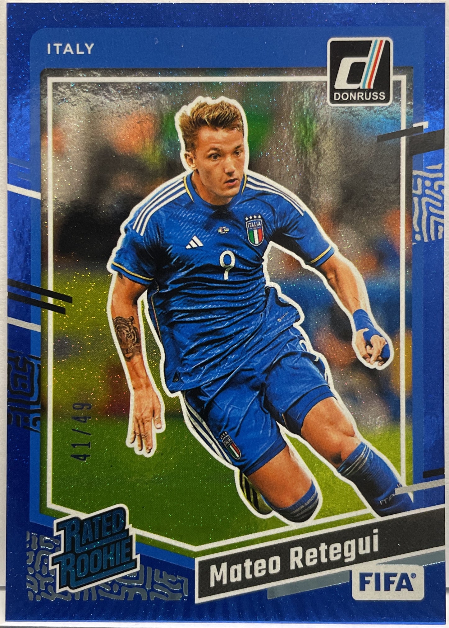 Mateo Retegui 41/49 Rated Rookie Blue Panini Donruss FIfa 2023/24