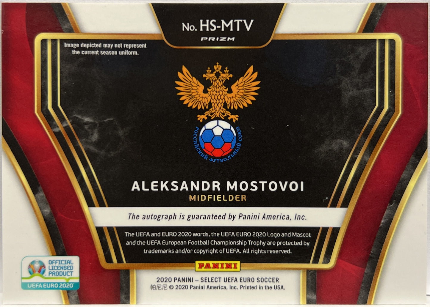 Aleksandr Mostovoi Autograph Historical Significance Select Uefa Euro 2020