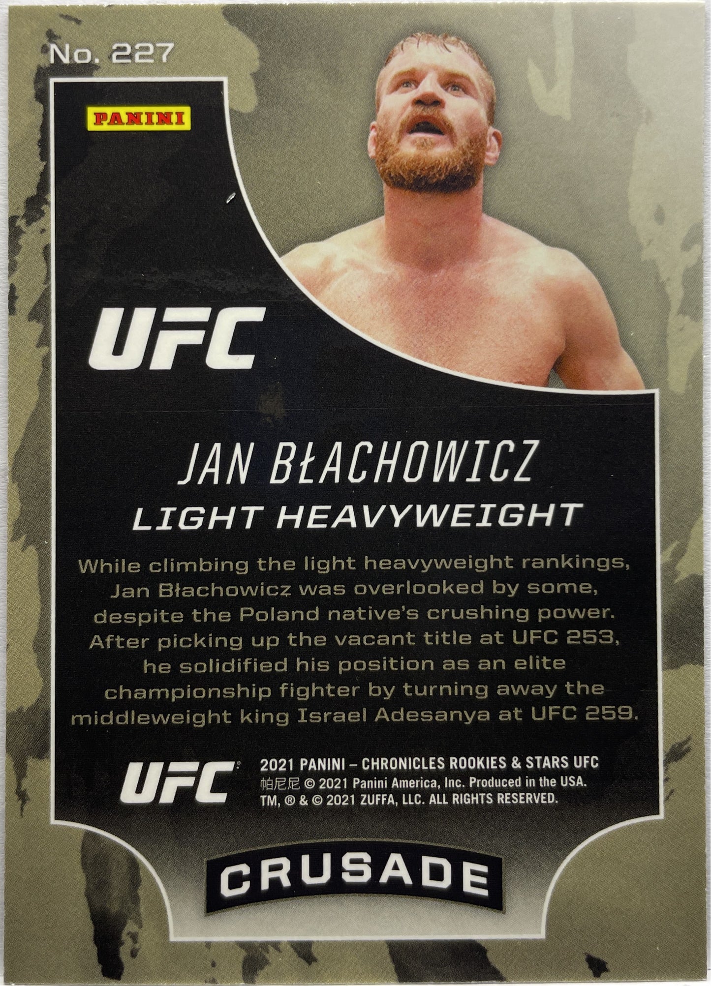 Mancolista-Crusade-Panini Chronicles UFC 2021