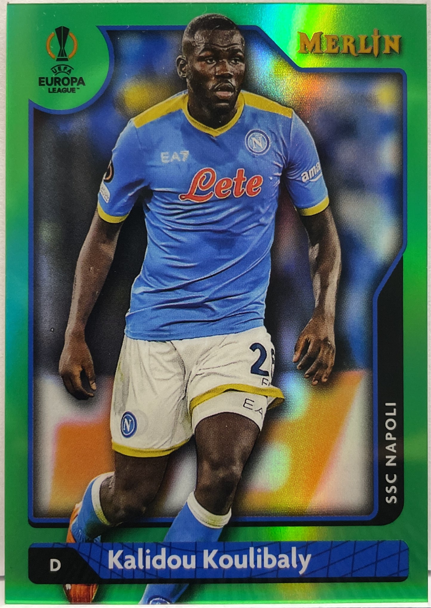 Kalidou Koulibaly 54/99 Green Topps Merlin Chrome 2021/22