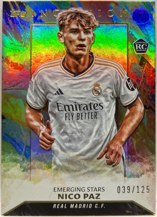 Nico Paz 39/125 Rookie Emergings Stars Topps Inception 2023/24