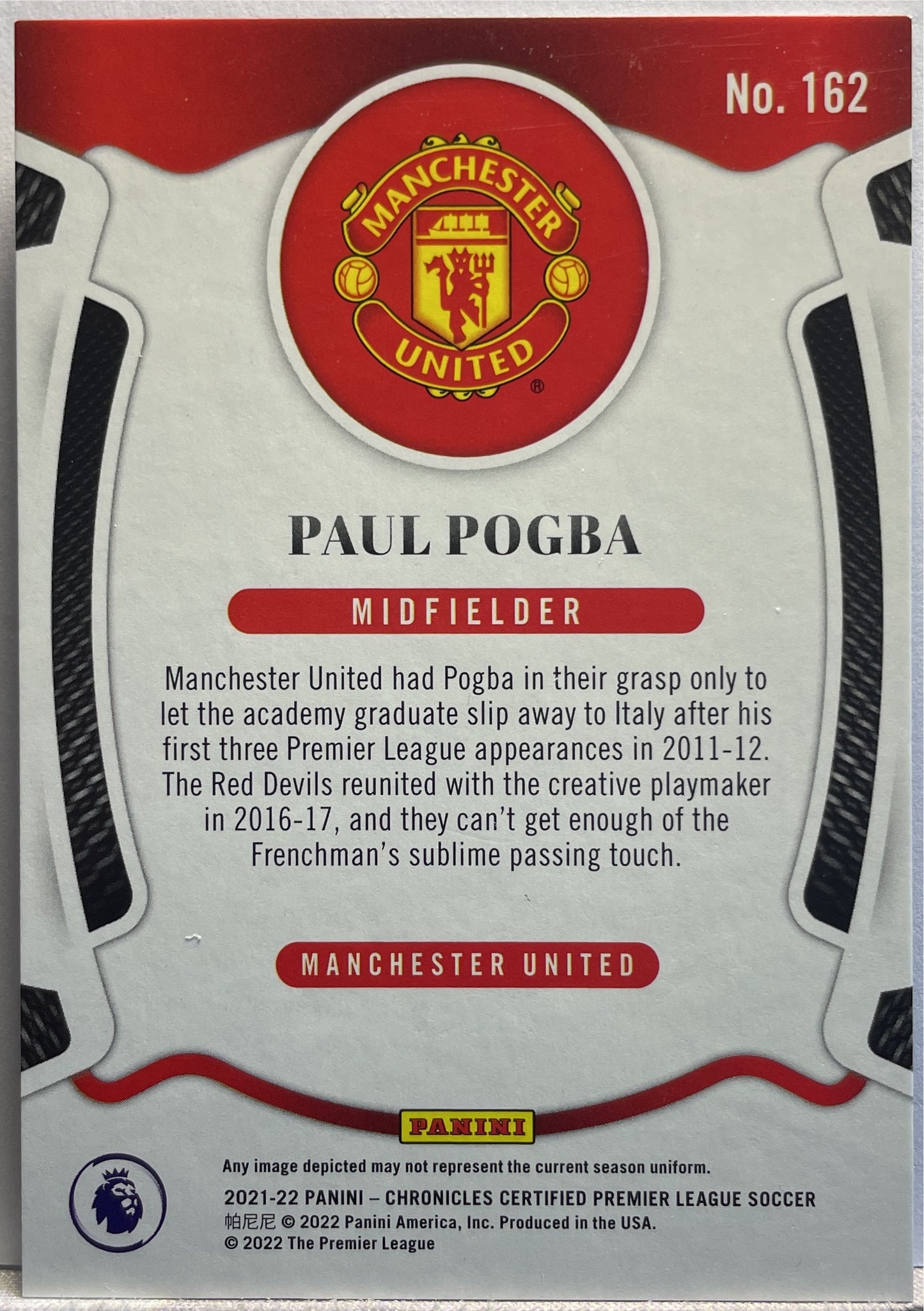 Paul Pogba 73/99 Certified Chronicles 2021/22