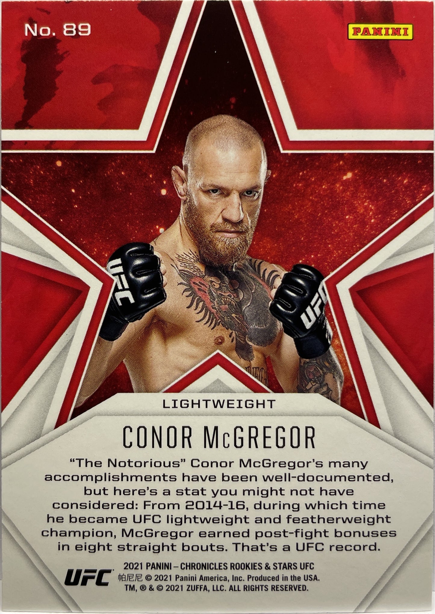 Mancolista-Rookie E Stars-Panini Chronicles UFC 2021