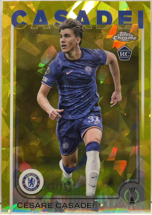 Cesare Casadei 44/75 Rookie Topps Chrome Sapphire UCC 2024/25