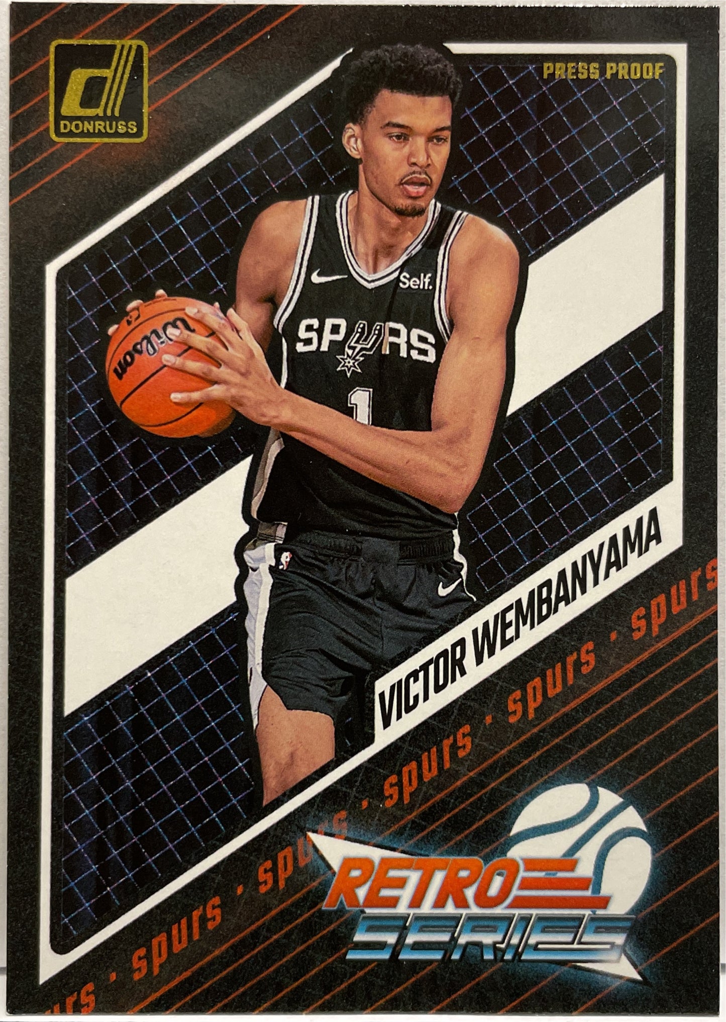 Victor Wembanyama Rookie Press Proof Gold Retro Series Panini NBA Donruss Basketball 2023/24