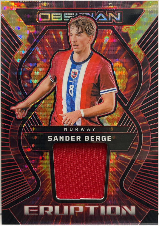 Sander Berge 11/49 Patch Eruption Panini Obsidian 2023/24