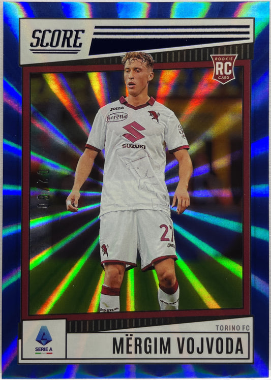 Mergim Vojvoda 2/60 Rookie Blue Laser Score Serie A 2022/23