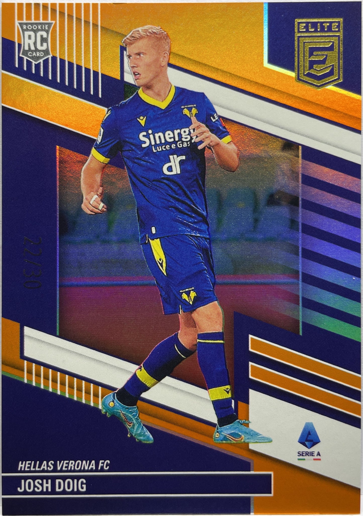 Josh Doig 22/30 Rookie Orange Donruss Elite Serie A 2022/23