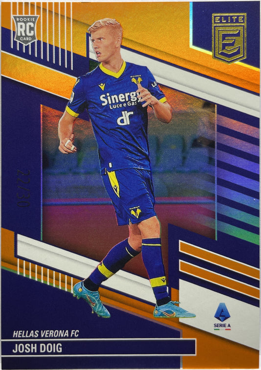 Josh Doig 22/30 Rookie Orange Donruss Elite Serie A 2022/23