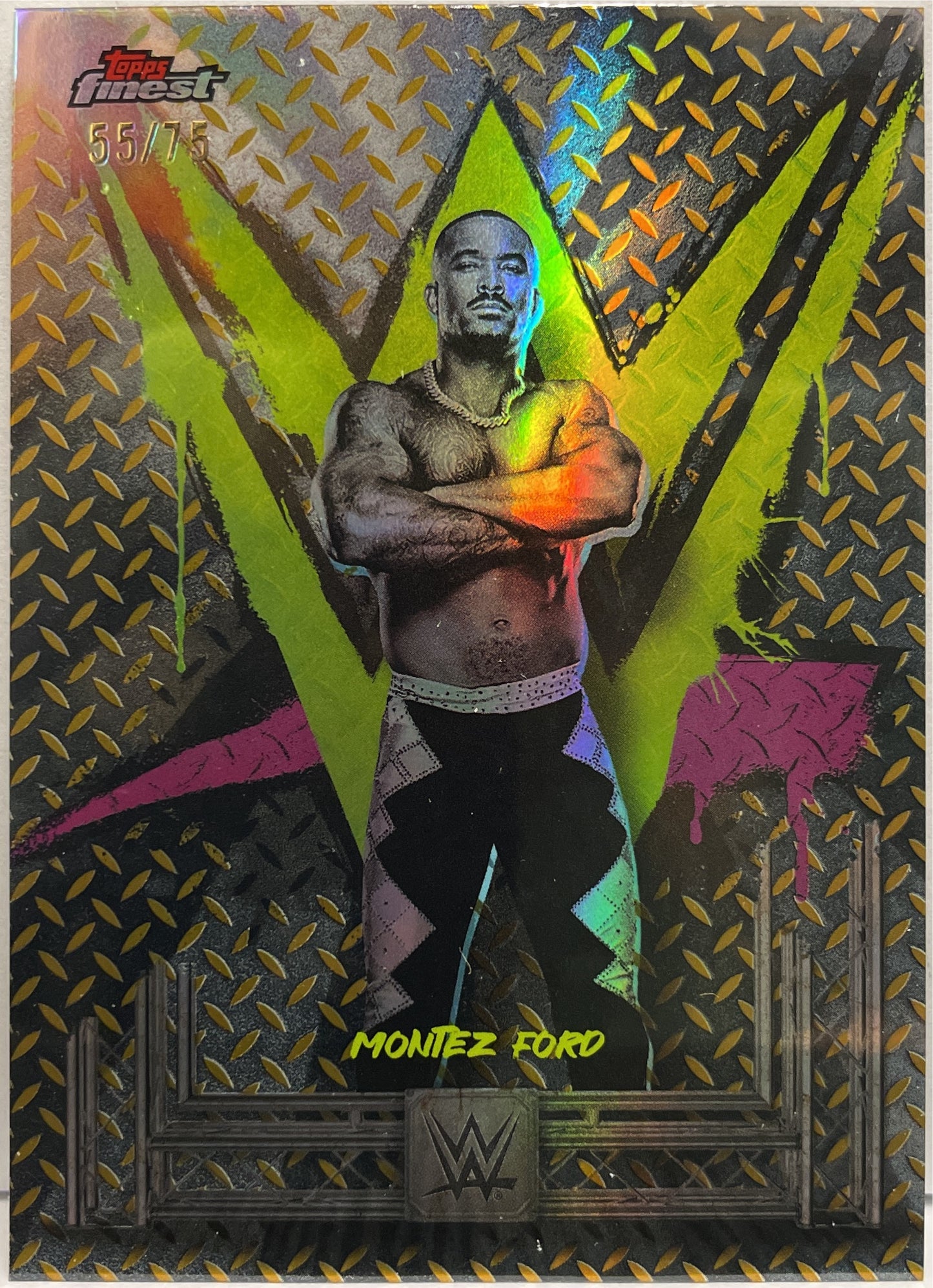Monitez Ford 55/75 Topps Finest WWE 2025