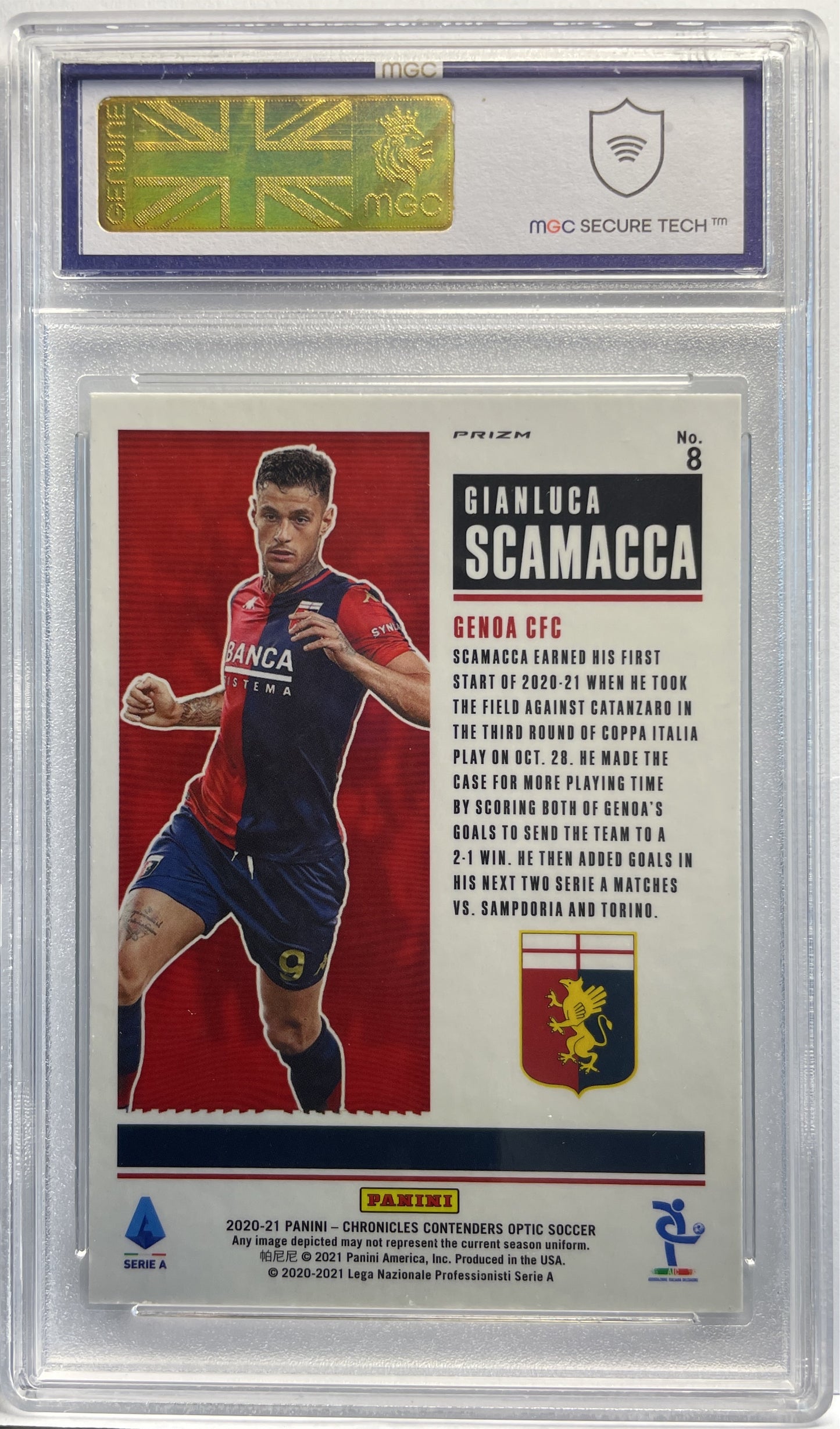 MGC 10 - Gianluca Scamacca Rookie Ticket Green Wave Contenders 2020/21