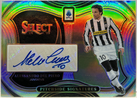 Alessandro Del Piero Autograph Pitchside Signatures Select Serie A 2024/25
