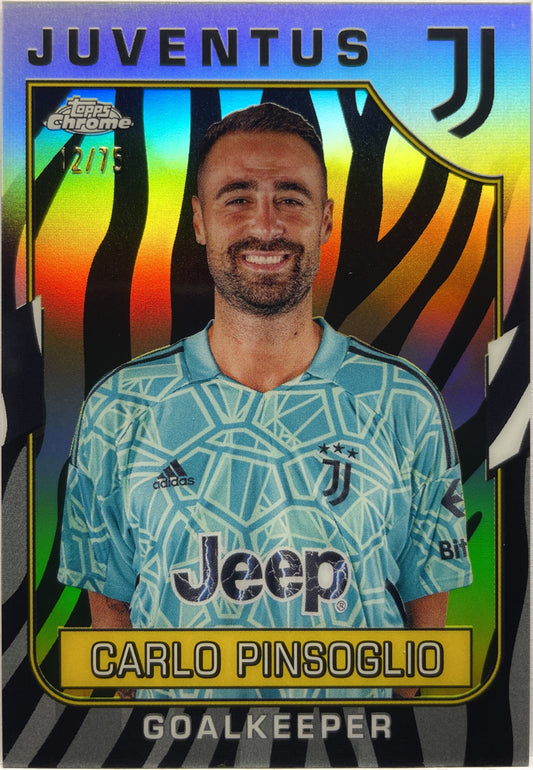 Carlo Pinsoglio 12/75 Zebra Topps Chrome Juventus 2022/23