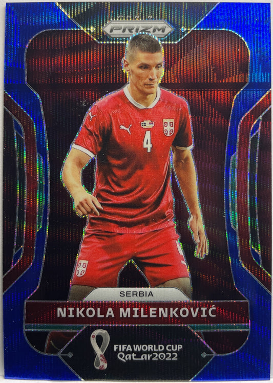 Nikola Milenkovic 195/199 Blue Wave Prizm Qatar 2022