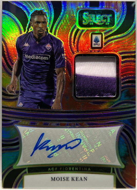 Moise Kean 25/25 Patch Autograph Tie Die Select Serie A 2024/25