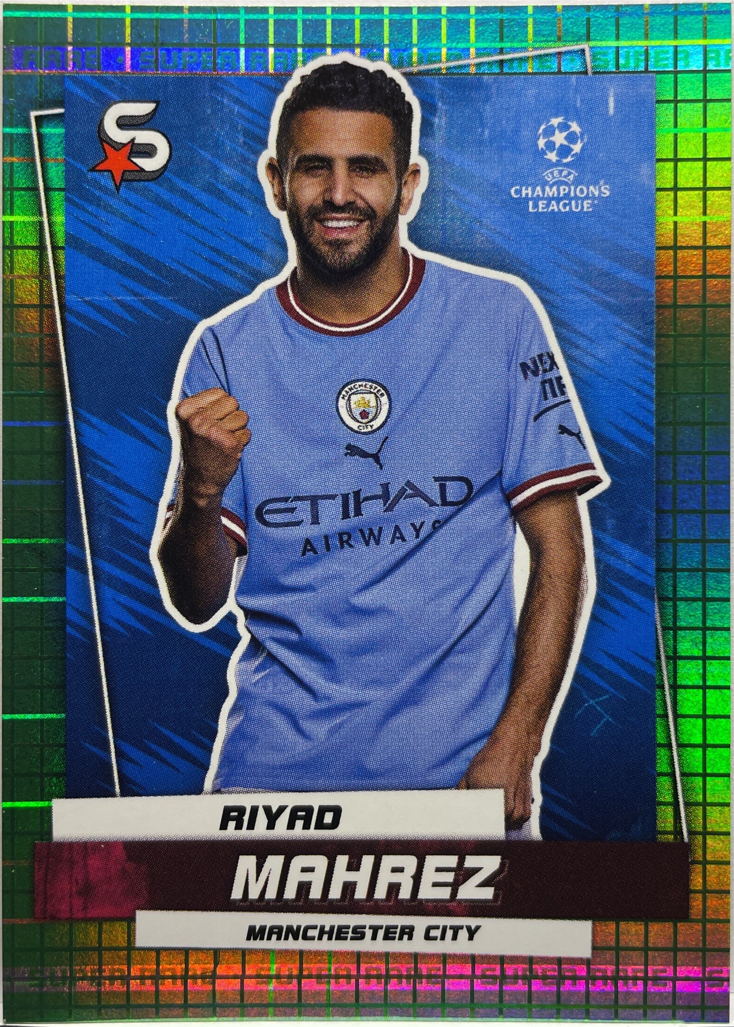 Riyad Mahrez 157/199 Topps Uefa Superstar 2022/23