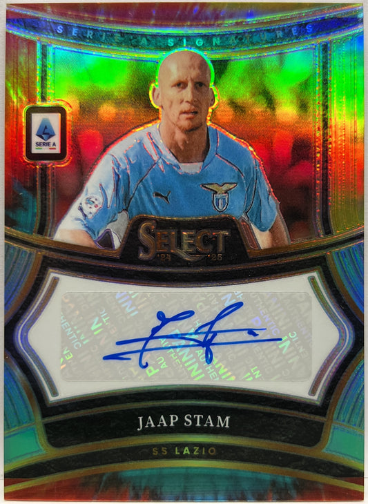 Jaap Stam 21/25 Autograph Tie Die Signature Select Serie A 2024/25
